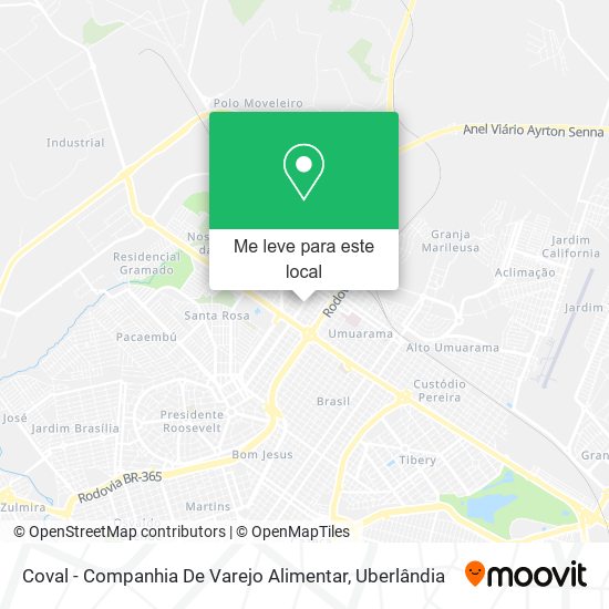 Coval - Companhia De Varejo Alimentar mapa