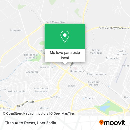 Titan Auto Pecas mapa