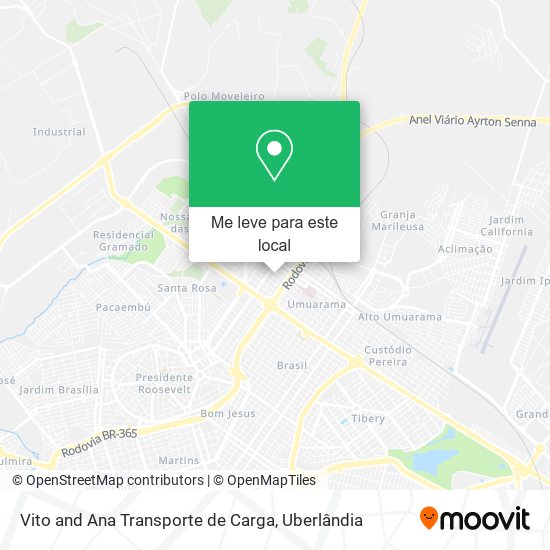 Vito and Ana Transporte de Carga mapa