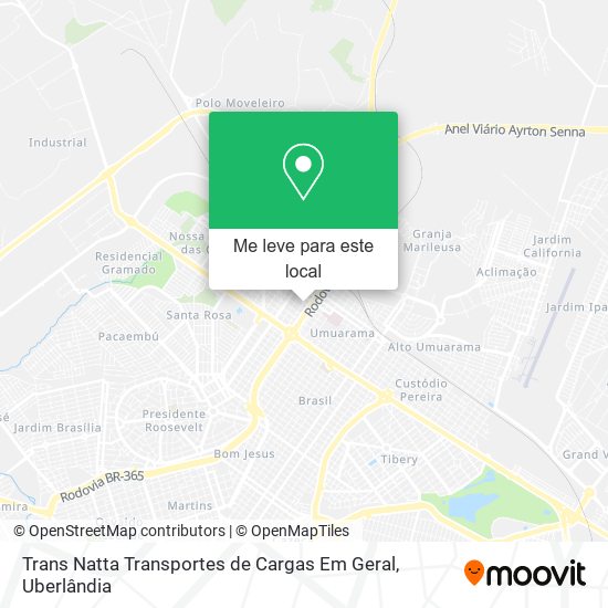 Trans Natta Transportes de Cargas Em Geral mapa