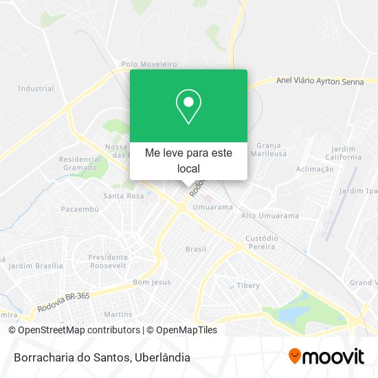 Borracharia do Santos mapa