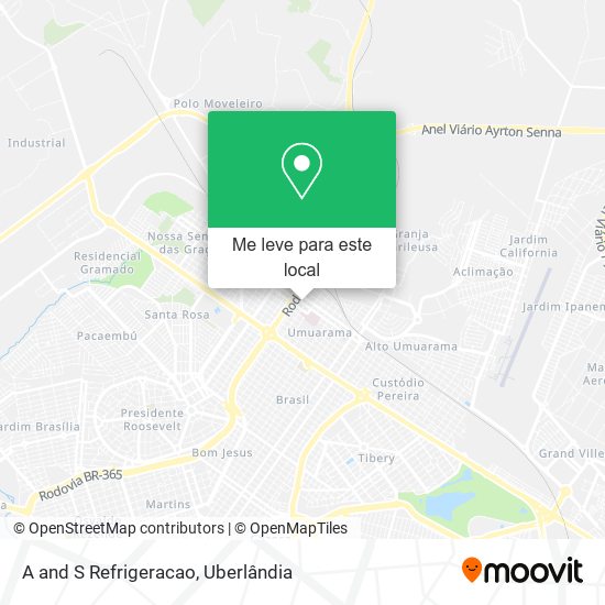 A and S Refrigeracao mapa