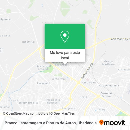 Branco Lanternagem e Pintura de Autos mapa
