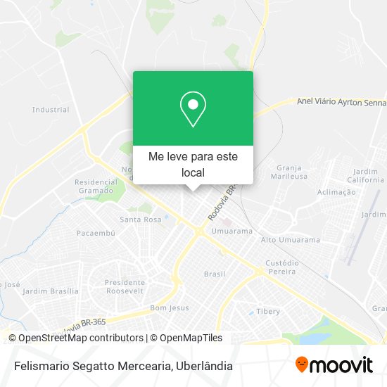 Felismario Segatto Mercearia mapa