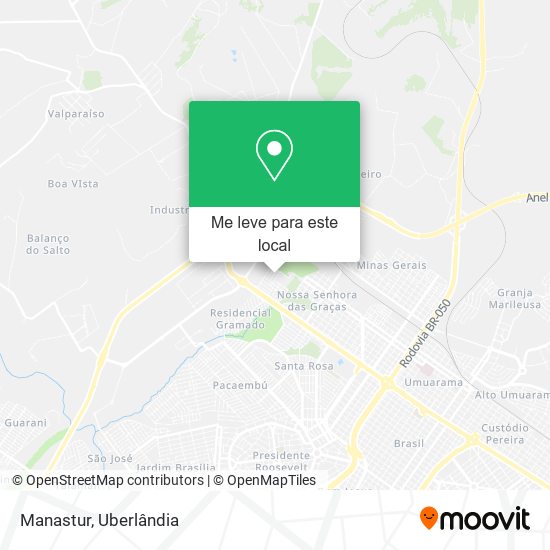 Manastur mapa