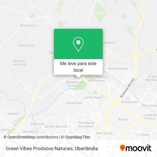 Green Vibes Produtos Naturais mapa