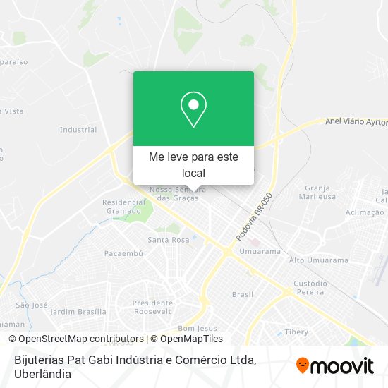 Bijuterias Pat Gabi Indústria e Comércio Ltda mapa