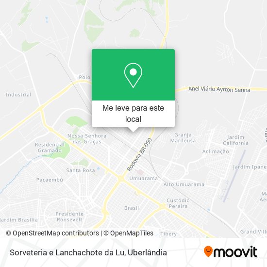 Sorveteria e Lanchachote da Lu mapa