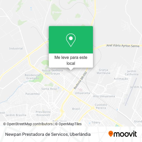 Newpan Prestadora de Servicos mapa