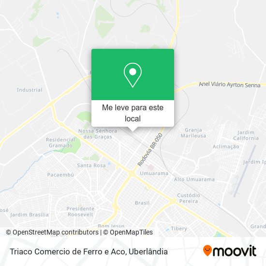 Triaco Comercio de Ferro e Aco mapa