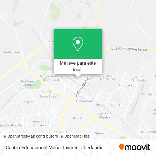 Centro Educacional Maria Tavares mapa