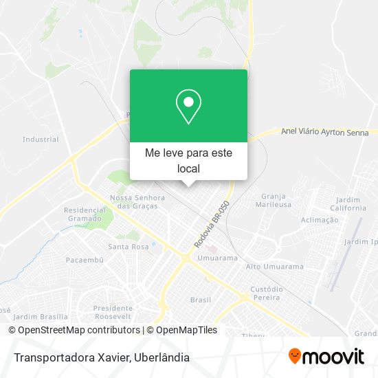 Transportadora Xavier mapa