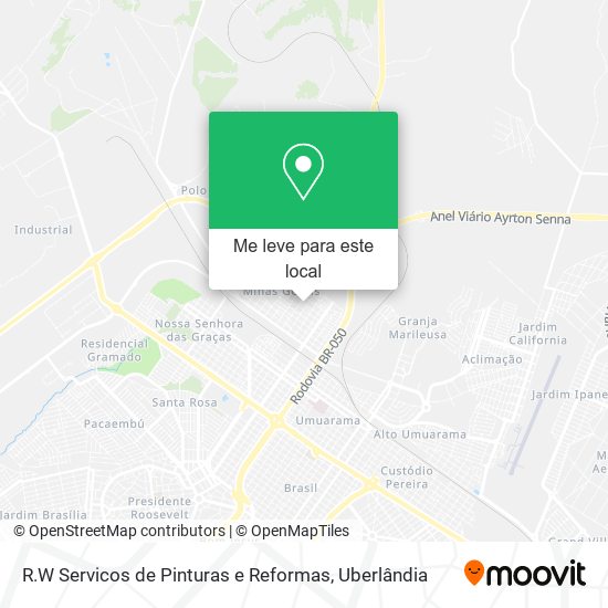 R.W Servicos de Pinturas e Reformas mapa