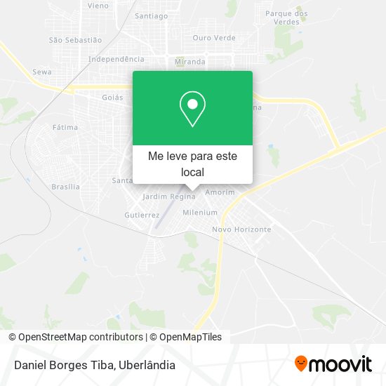 Daniel Borges Tiba mapa