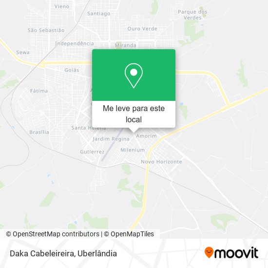 Daka Cabeleireira mapa