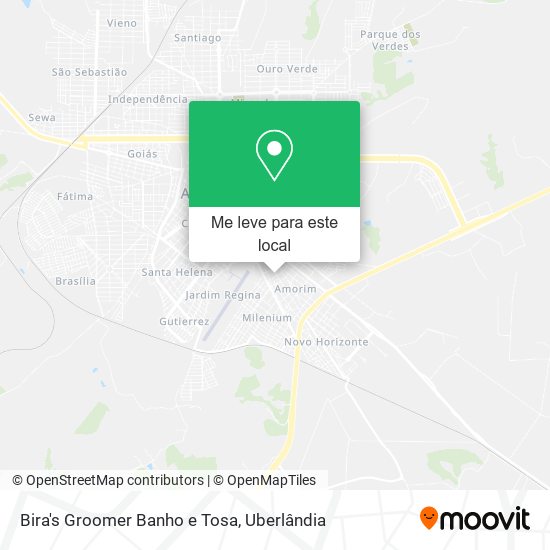 Bira's Groomer Banho e Tosa mapa