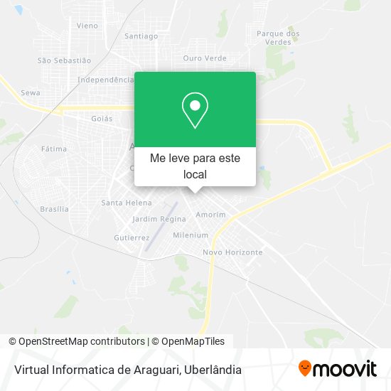 Virtual Informatica de Araguari mapa