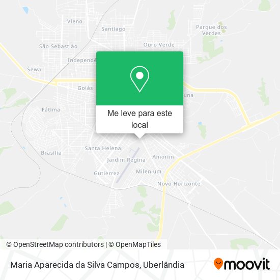 Maria Aparecida da Silva Campos mapa