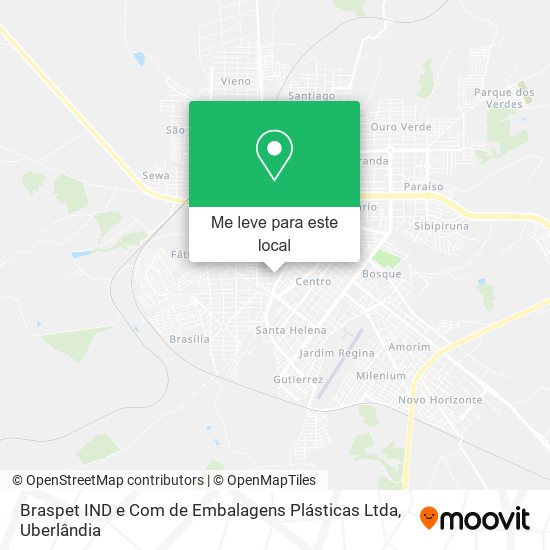 Braspet IND e Com de Embalagens Plásticas Ltda mapa