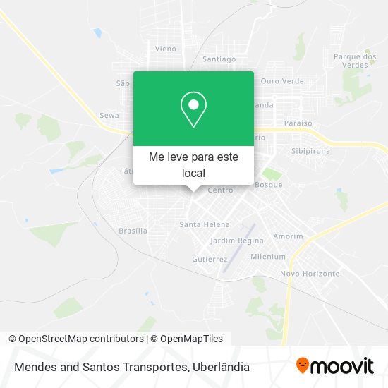 Mendes and Santos Transportes mapa