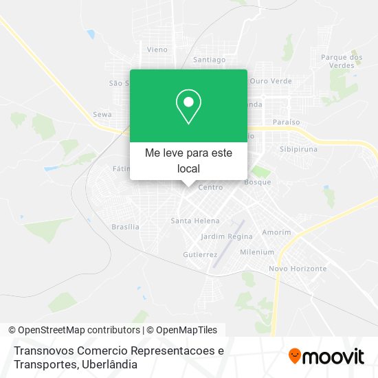 Transnovos Comercio Representacoes e Transportes mapa