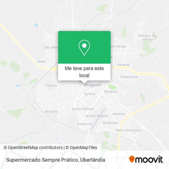 Supermercado Sempre Prático mapa