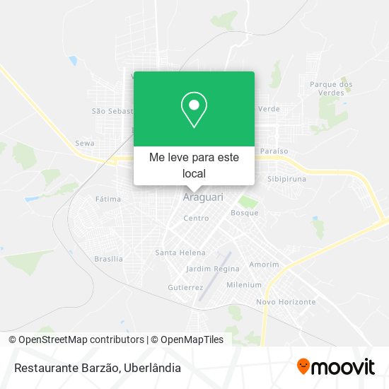 Restaurante Barzão mapa