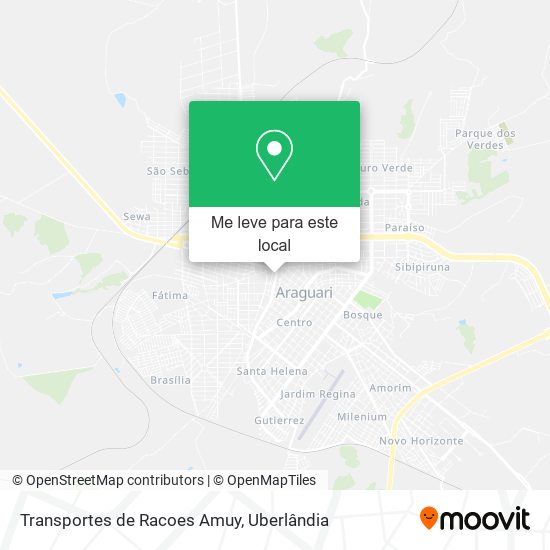 Transportes de Racoes Amuy mapa