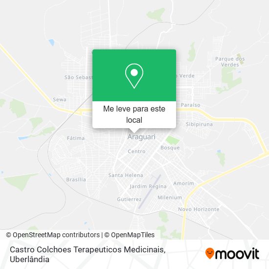 Castro Colchoes Terapeuticos Medicinais mapa