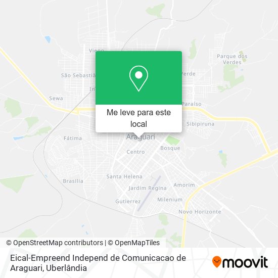 Eical-Empreend Independ de Comunicacao de Araguari mapa