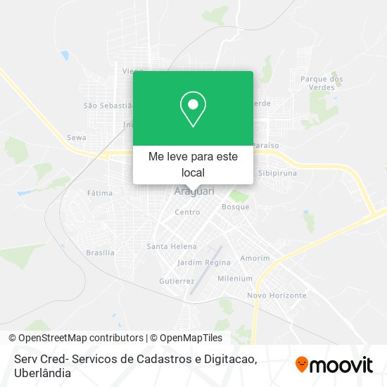 Serv Cred- Servicos de Cadastros e Digitacao mapa