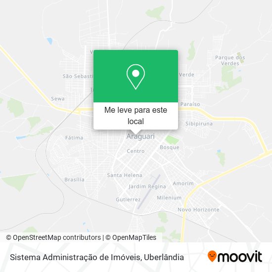 Sistema Administração de Imóveis mapa