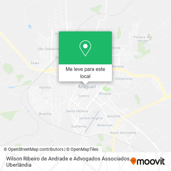 Wilson Ribeiro de Andrade e Advogados Associados mapa