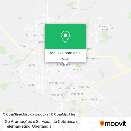 Ge Promoções e Serviços de Cobrança e Telemarketing mapa