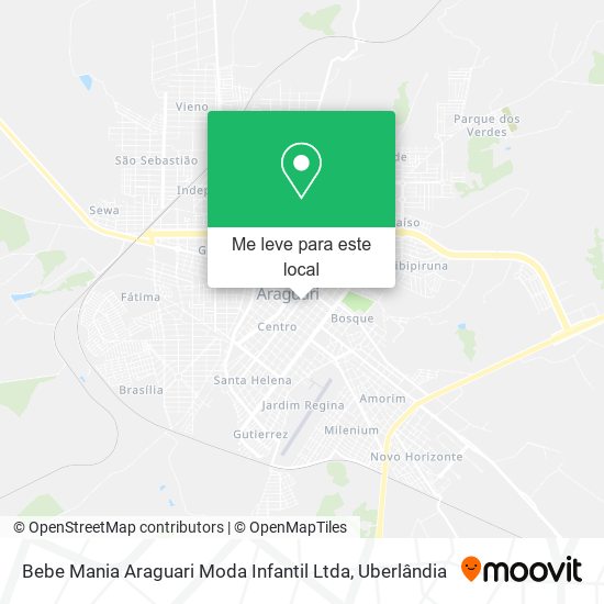 Bebe Mania Araguari Moda Infantil Ltda mapa