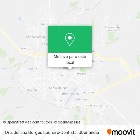 Dra. Juliana Borges Loureiro-Dentista mapa