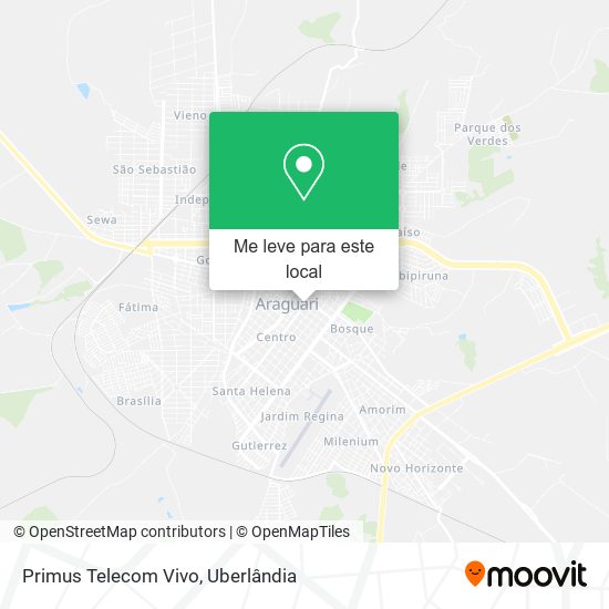 Primus Telecom Vivo mapa