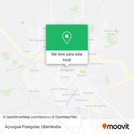 Açougue Frangolar mapa