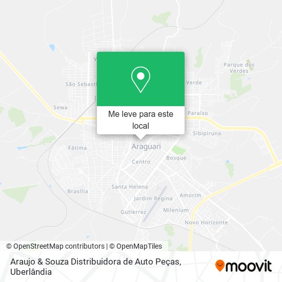 Araujo & Souza Distribuidora de Auto Peças mapa