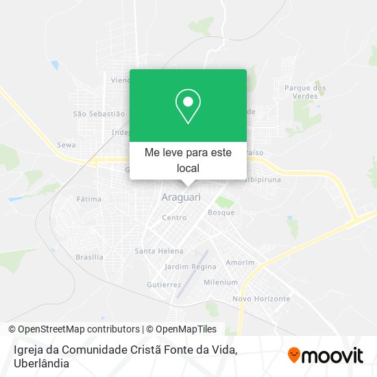 Igreja da Comunidade Cristã Fonte da Vida mapa