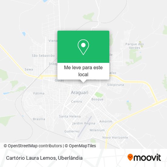 Cartório Laura Lemos mapa