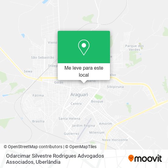 Odarcimar Silvestre Rodrigues Advogados Associados mapa