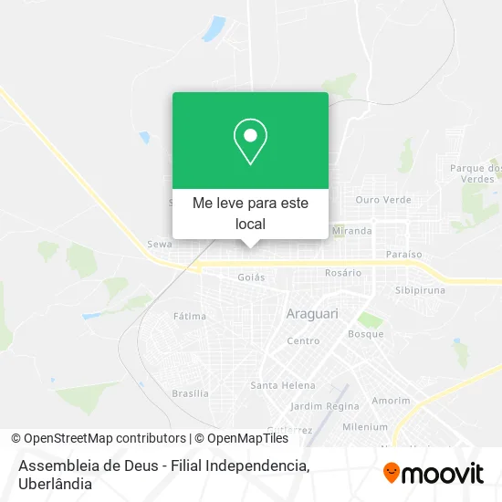 Assembleia de Deus - Filial Independencia mapa