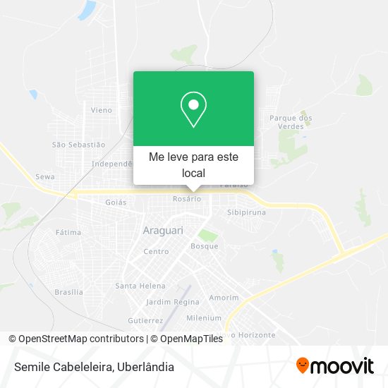 Semile Cabeleleira mapa