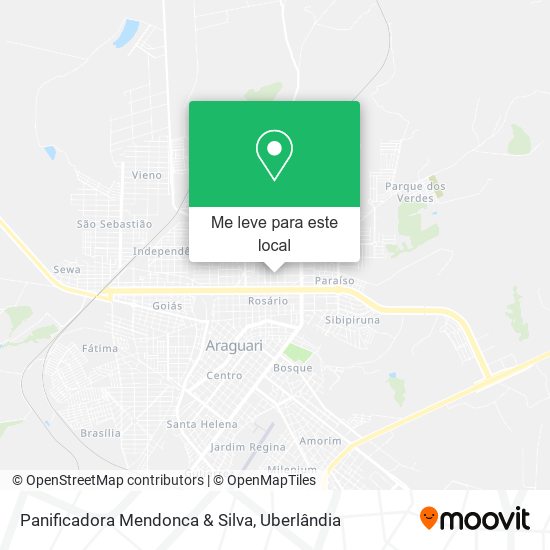 Panificadora Mendonca & Silva mapa