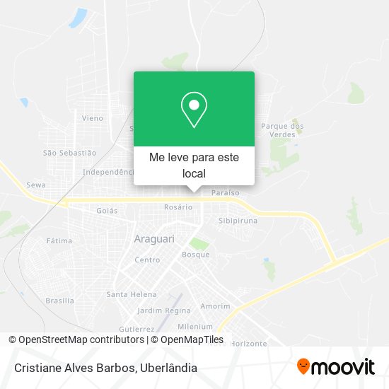 Cristiane Alves Barbos mapa