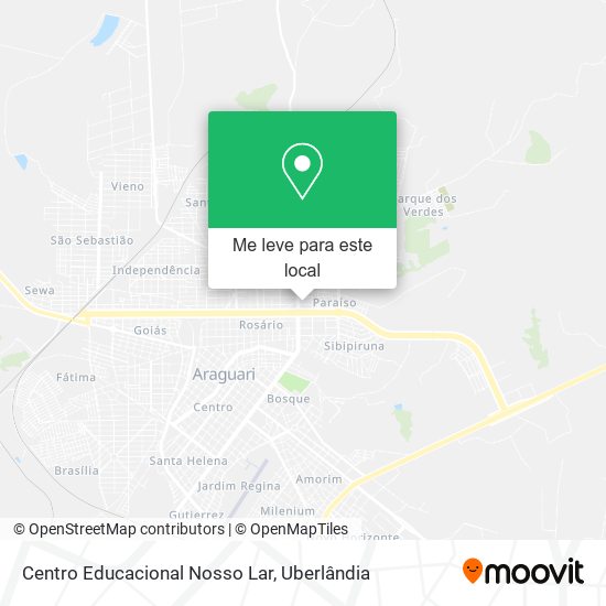 Centro Educacional Nosso Lar mapa