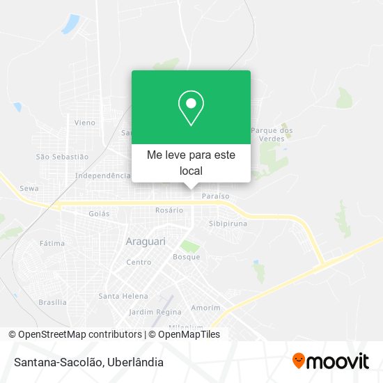 Santana-Sacolão mapa