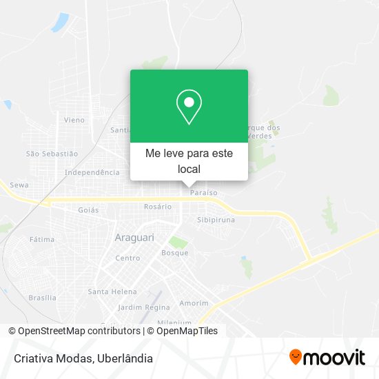 Criativa Modas mapa