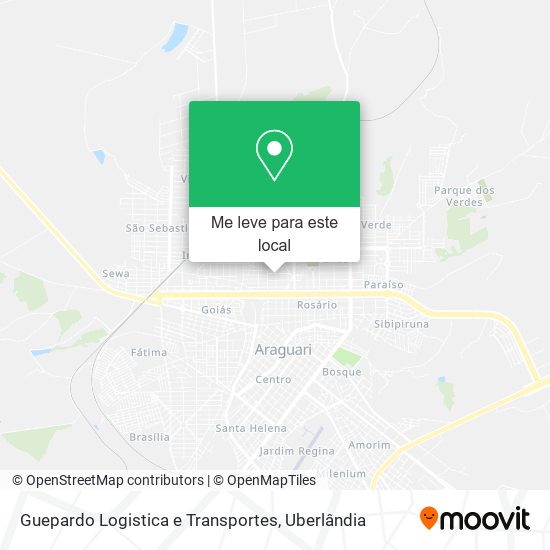 Guepardo Logistica e Transportes mapa